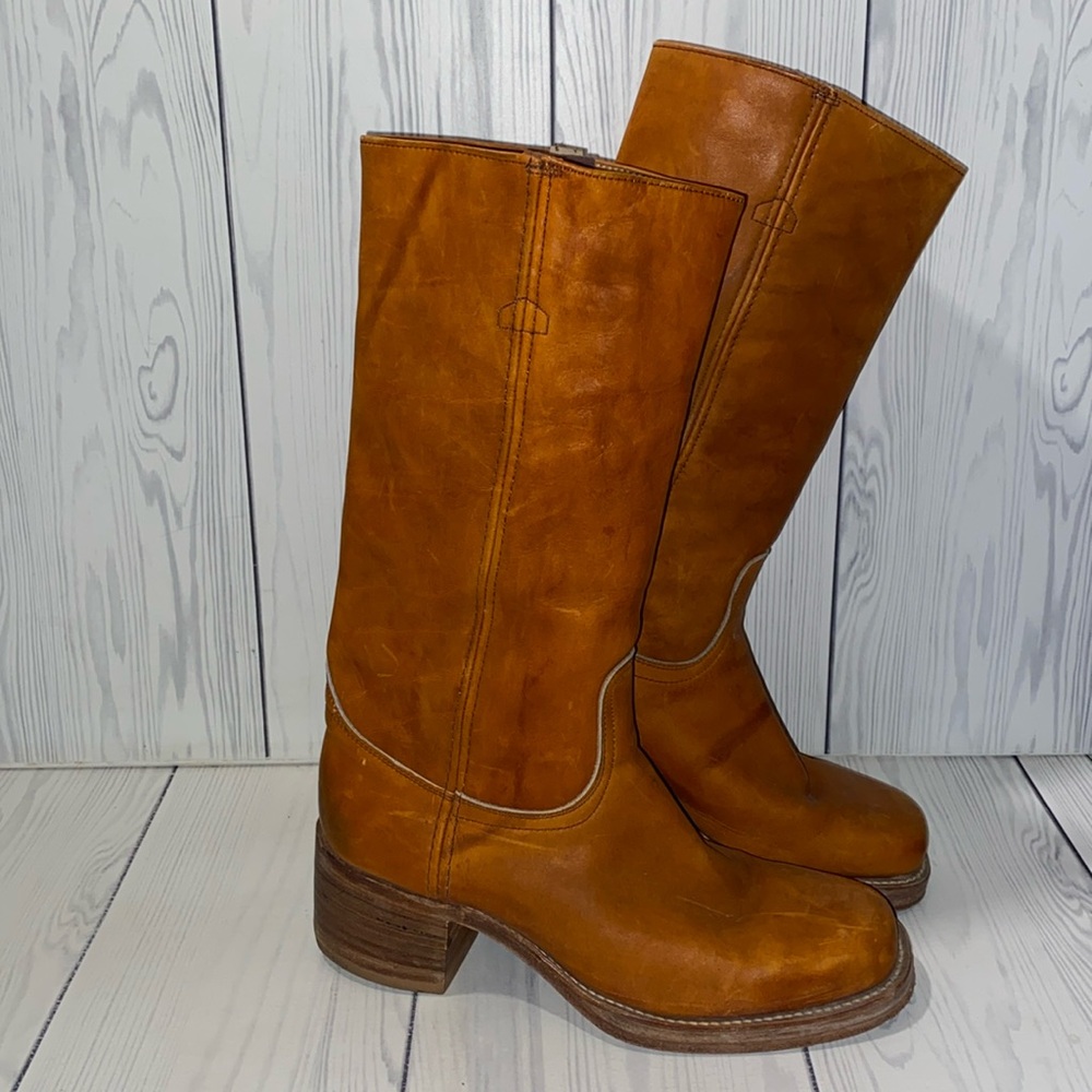 Frye Men's Tan Leather Boots